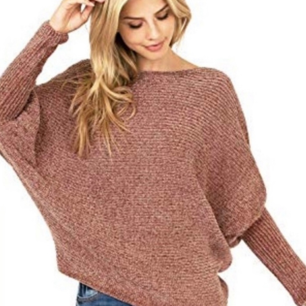 FAVLUX Fashion Chenille Knit Sweater Size Small